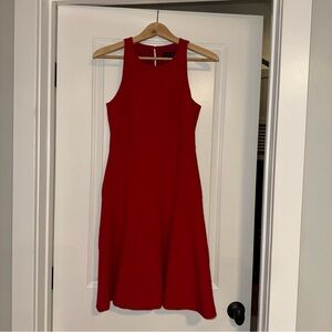 Banana Republic Red Fit & Flare Racerback dress size 2 Petite